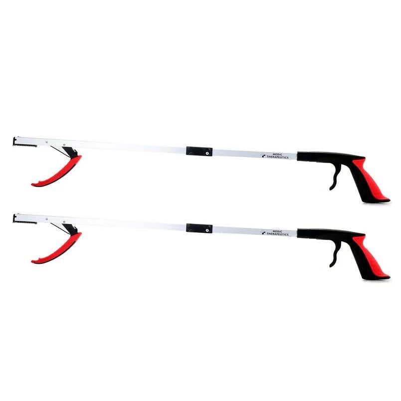 Medic Therapeutics 2-Pack Extra Long Reacher Grabber Tool w/Magnetic Tip