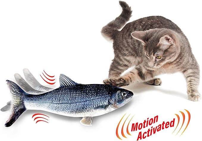 Ontel Flippity Fish Interactive Cat Toy