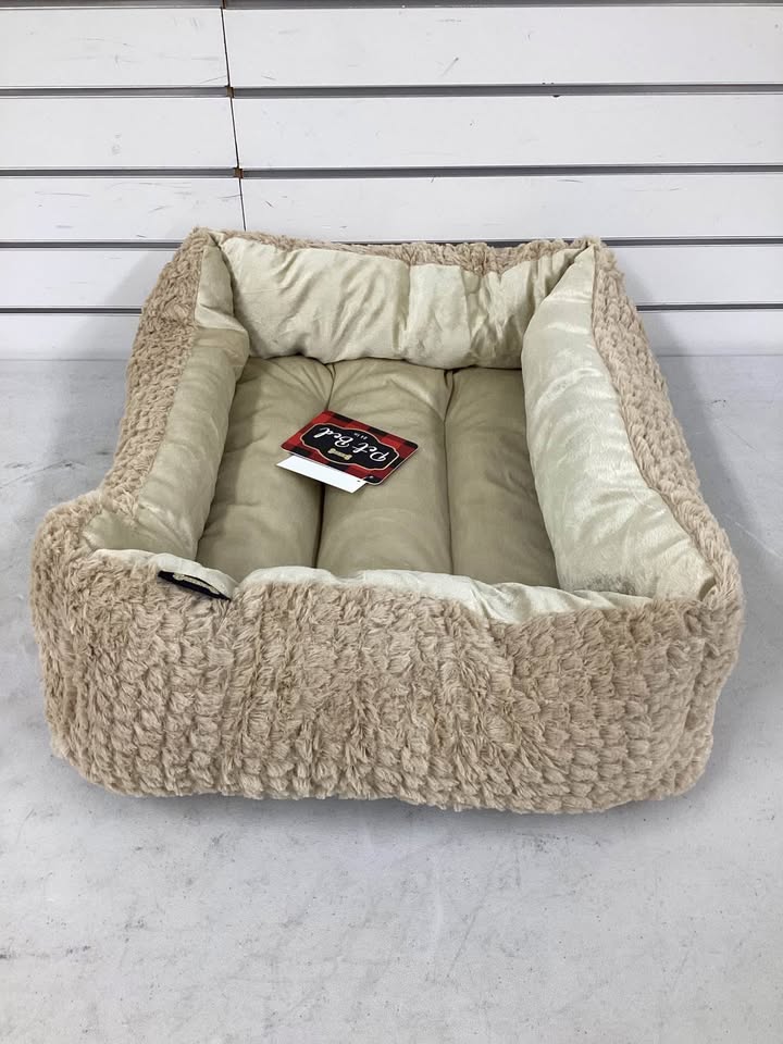 Woof Plush Textured Pet Bed
