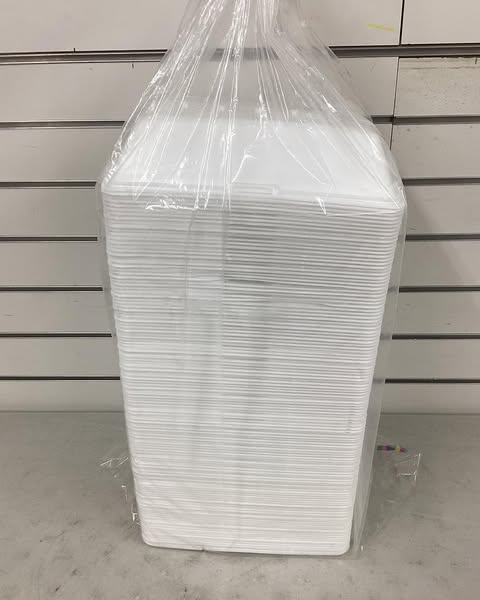 Hefty Food Service Containers Rectangle 9 3/4" x 5" x 3 1/4" 125 ct.