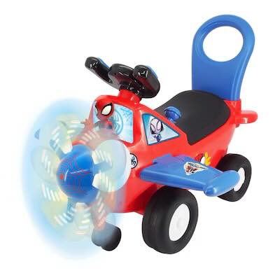 Marvel Lights ‘N’ Sounds Spidey Activity Plane Ride on Toy