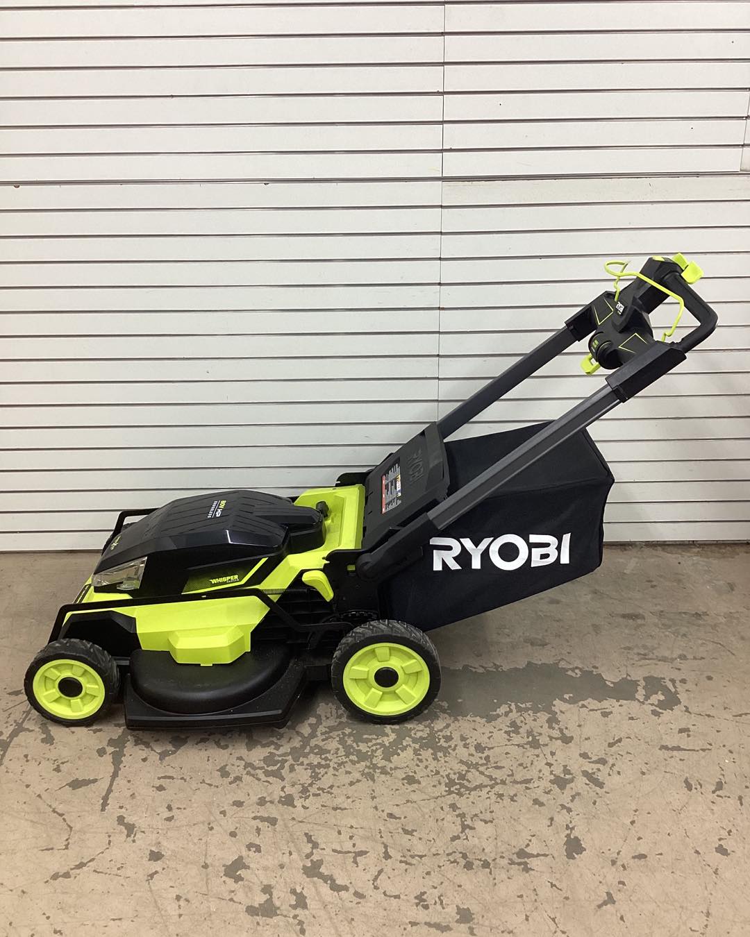 RYOBI 80V HP Brushless Battery Cordless Electric 30 in. Multi-Blade Lawn Mower with Battery and Charger