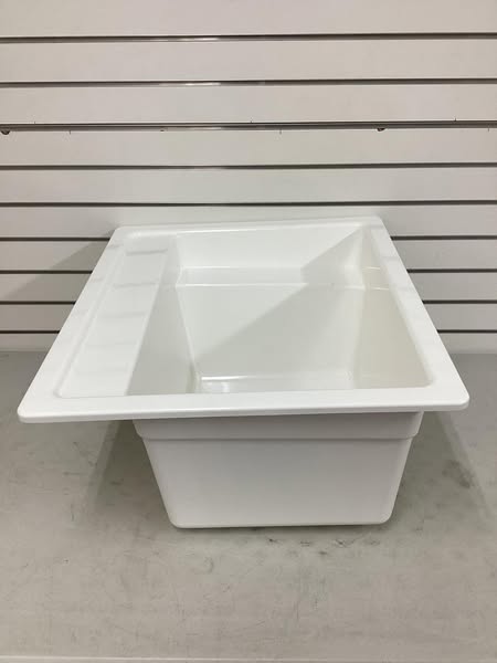 MUSTEE Vector 22 in. x 25 in. Fiberglass Self-Rimming MultiTask Sink