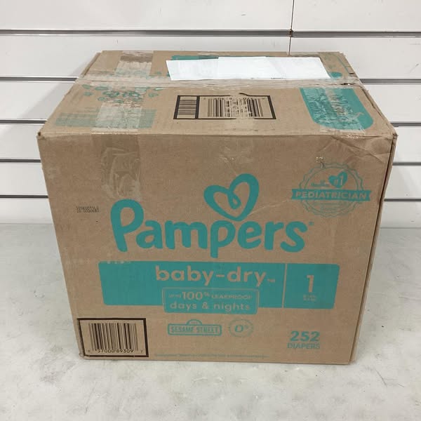 Pampers Baby Dry Diapers, Size 1, 252ct.