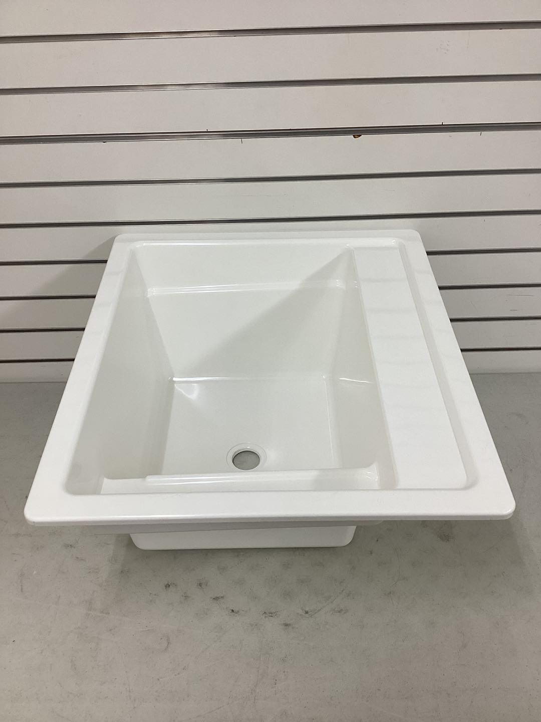 MUSTEE Vector 22 in. x 25 in. Fiberglass Self-Rimming MultiTask Sink