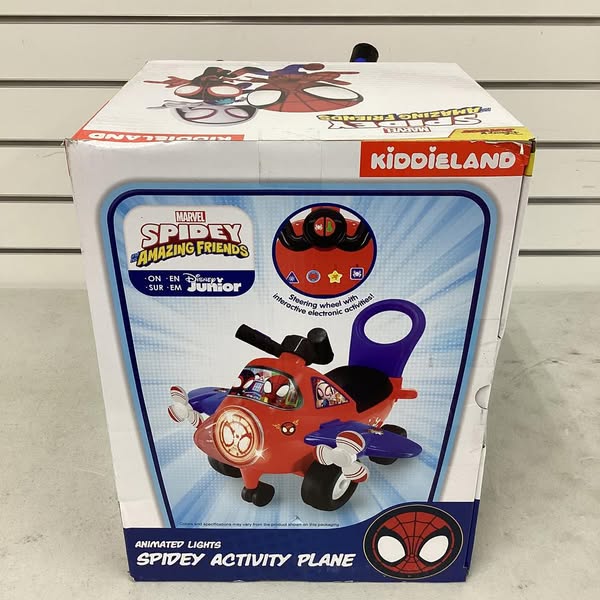 Marvel Lights ‘N’ Sounds Spidey Activity Plane Ride on Toy