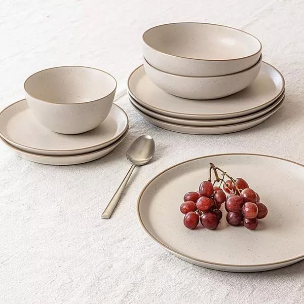 Over&back 16-Piece Artisan Stoneware Dinnerware Set