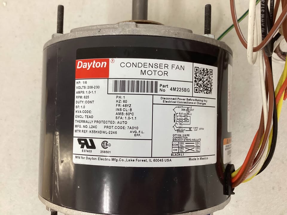 DAYTON Condenser Fan Motor