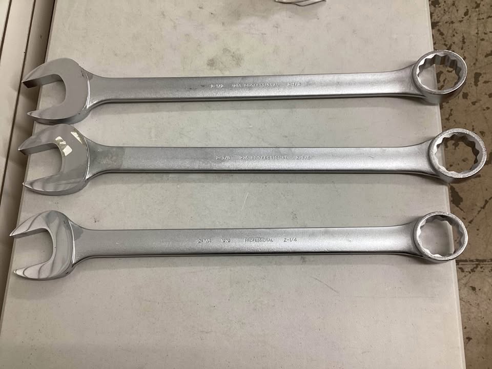 PROTO Combination Wrench Set: Alloy Steel, Satin, 16 Tools, 15° Head Offset Angle, Offset