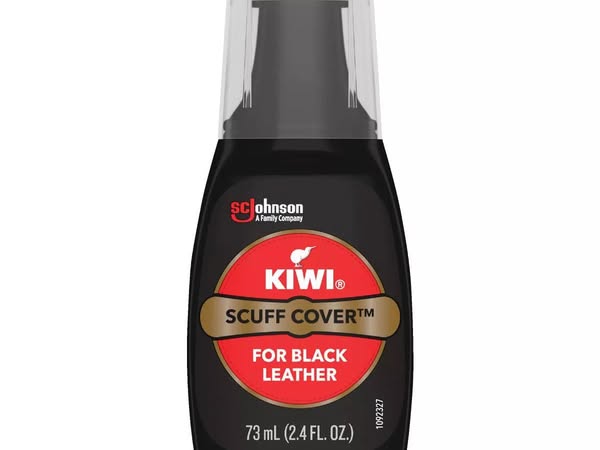 Kiwi 2.4 Oz. Liquid Scuff Cover For Black Leather - 3 Pack