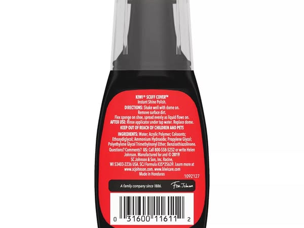 Kiwi 2.4 Oz. Liquid Scuff Cover For Black Leather - 3 Pack