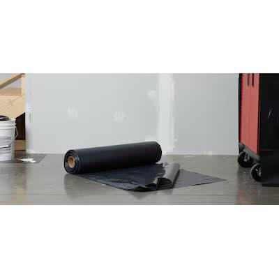 Project Source 10-ft x 100-ft Black 6-mil Professional Construction Film