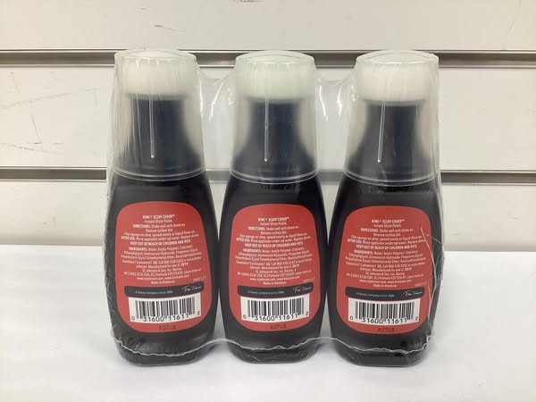 Kiwi 2.4 Oz. Liquid Scuff Cover For Black Leather - 3 Pack