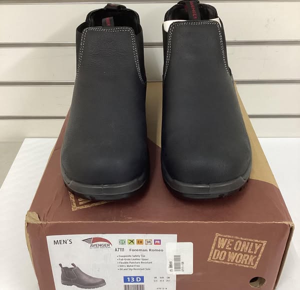 Men's Avenger Composite Toe Slip-On Romeo Work Boot Size 13D