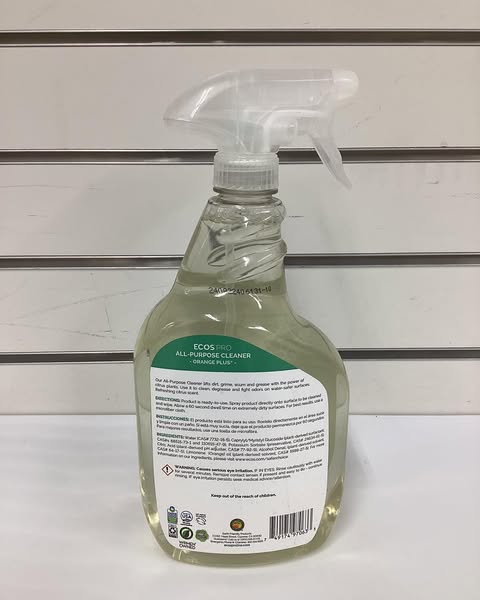 ECOS PRO Orange Plus All-Purpose Cleaner and Degreaser, Citrus Scent, 32 Fl. Oz.