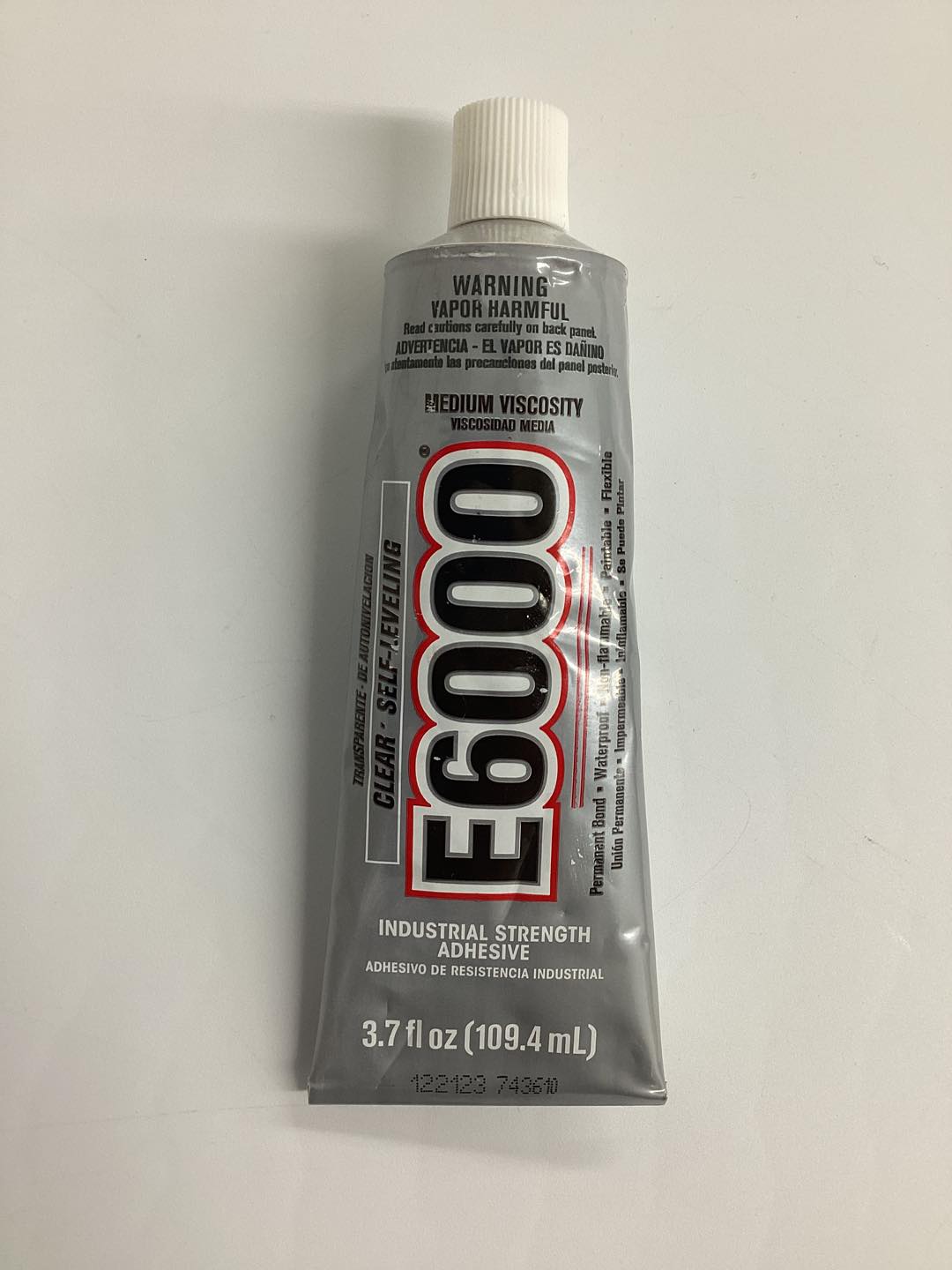 ECLECTIC Construction Adhesive: E6000, 3.7 fl oz, Tube