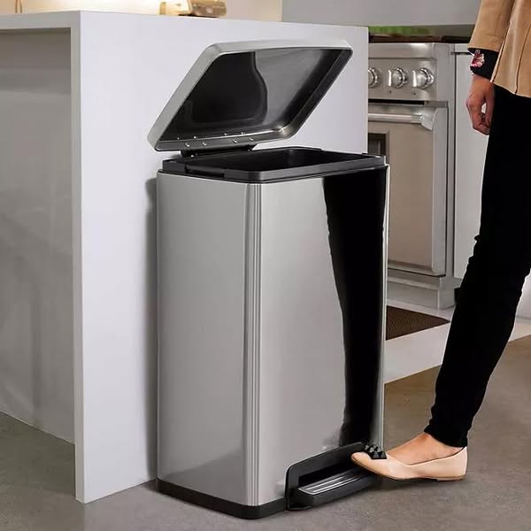 Tramontina 13-Gallon Stainless Steel Step Trash Can