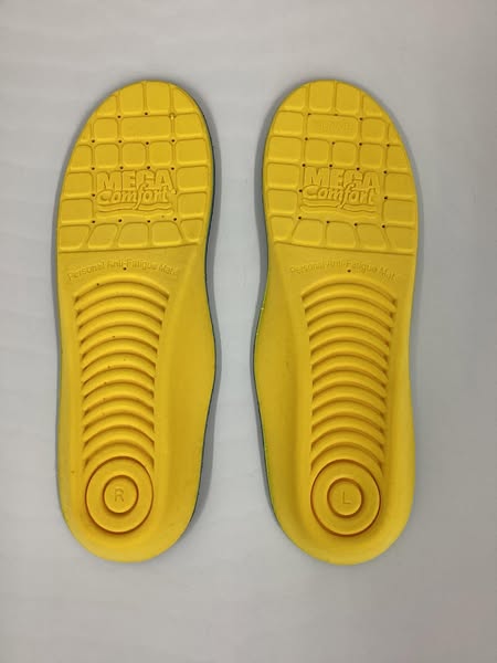 MEGAComfort Unisex Personal Anti-Fatigue Mat (PAM) Insoles Size: M6/W8