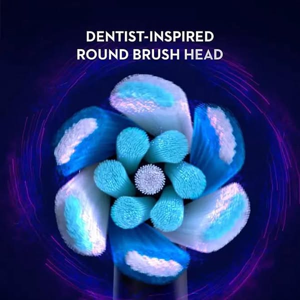 Oral-B iO Series 7 Electric Toothbrush, Black Onyx and Purple Amethyst, 2 pk., 4 Brush Heads