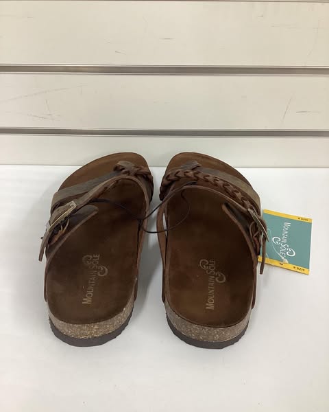 Mountain Sole Women's Leather Footbed Sandal Size 8