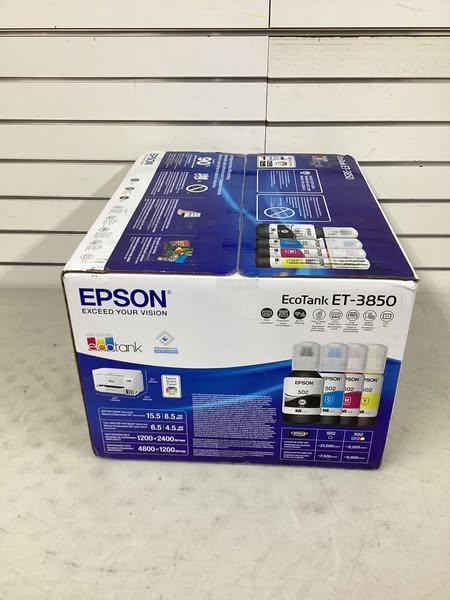 Epson - EcoTank ET-3850 All-in-One Supertank Inkjet Printer - White