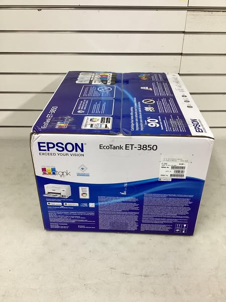 Epson - EcoTank ET-3850 All-in-One Supertank Inkjet Printer - White