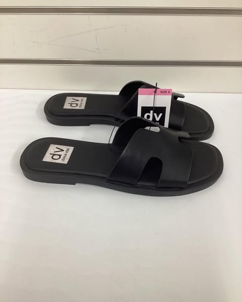 DV Dolce Vita Women's H-Band Slide Sandal Black Size 6