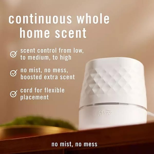 Febreze PLUG Scent Booster Kit, 1 Device + 3 Refills