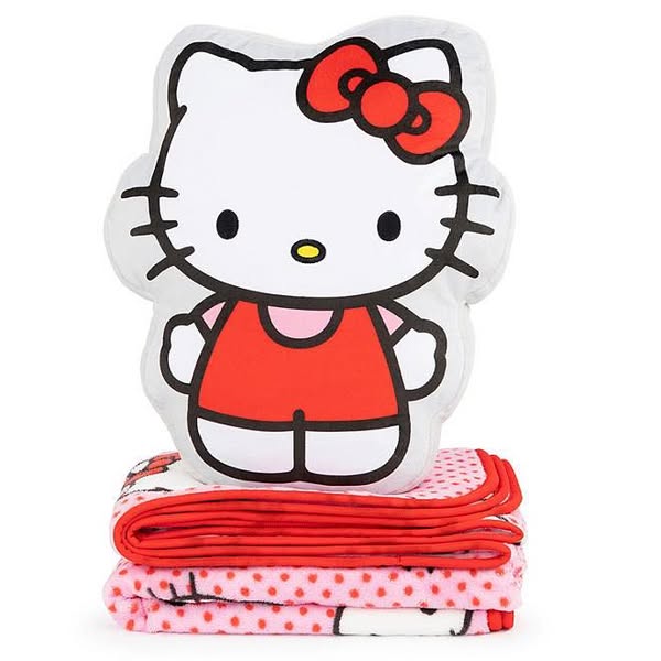 Hello Kitty Pillow and Throw Set, "40 x 50"