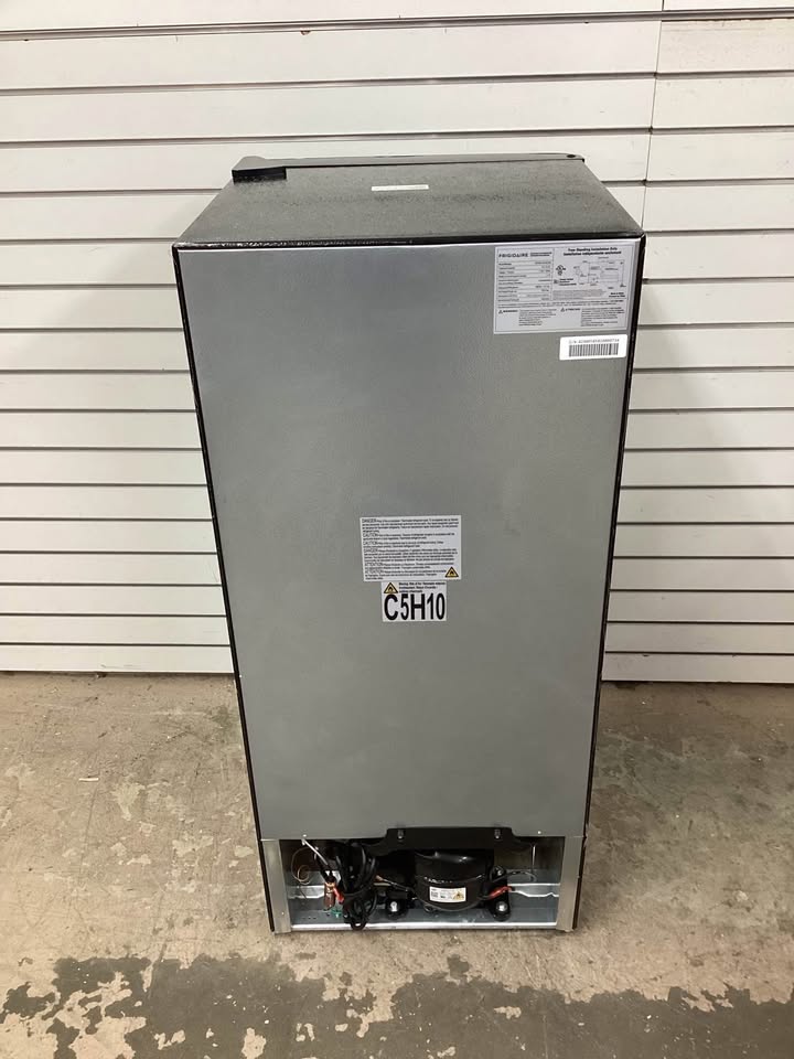 Frigidaire 4.5 cu. ft 2 Door Mini Fridge in Chrome Trim and Platinum Design
