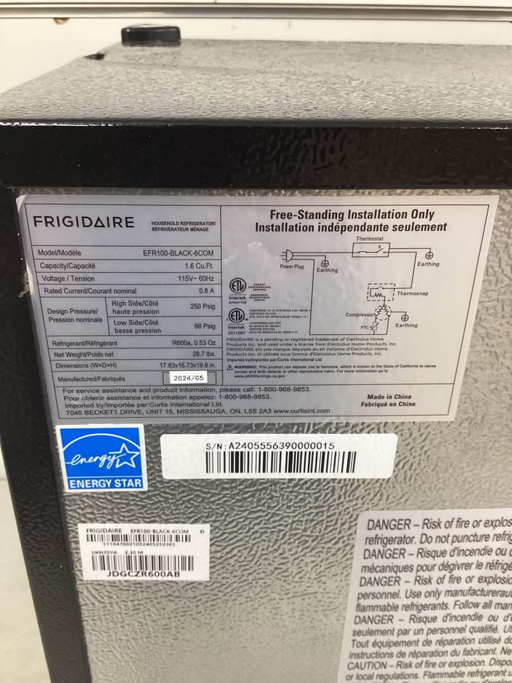 Frigidaire 1.6 cu. ft. Mini Fridge