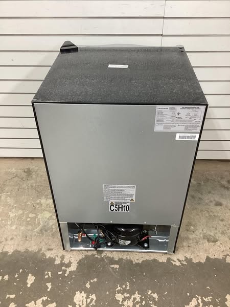 Frigidaire 4.6 cu. ft. Retro Mini Fridge with Platinum Door Design with Freezer