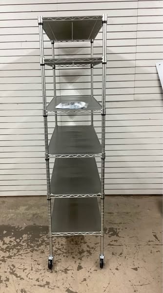 Member's Mark 6-Tier NSF Heavy Duty Wire Shelving, 47.75" W x 18" D x 75.5" H
