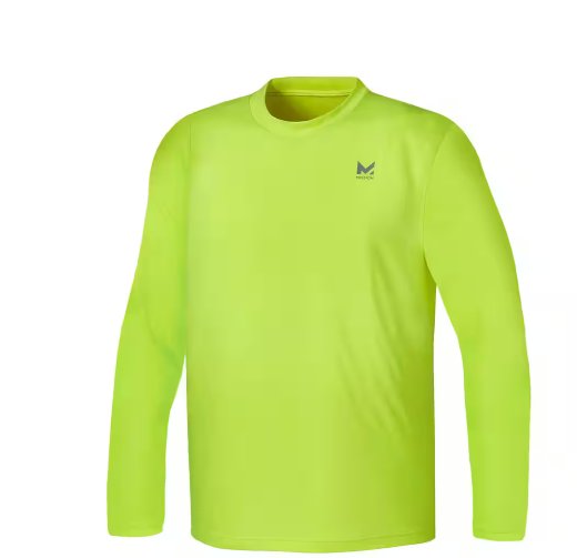 Mission Hi Vis Yellow Cooling Long Sleeve Performance Shirt