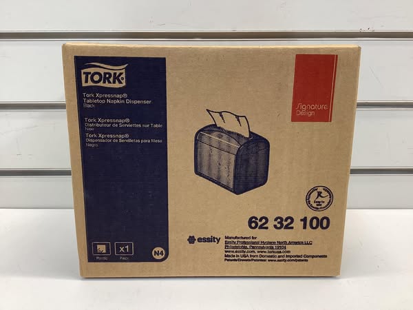 Tork Xpressnap One-at-a-time Tabletop Napkin Dispenser, Black
