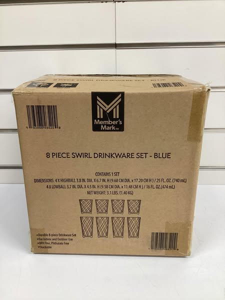 Member's Mark 8-Piece Acrylic Drinkware Set