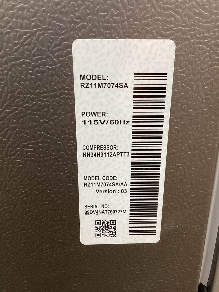 Samsung 11 cu. ft. Upright Flex Zone Convertible Refrigerator /Freezer