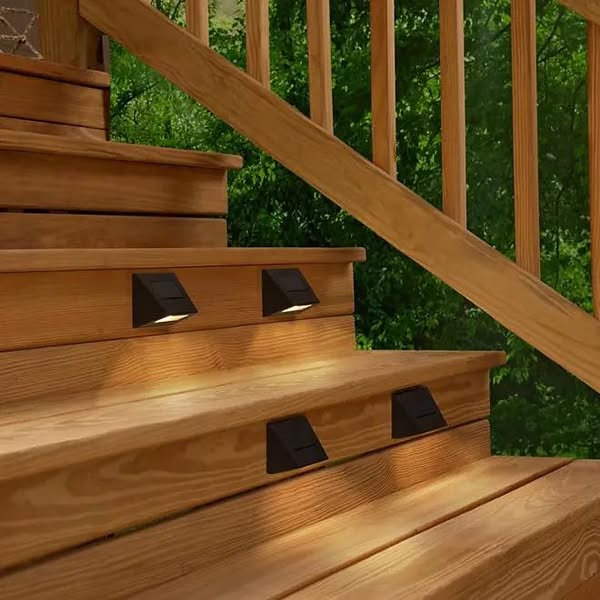 Deck Impressions Solar Bronze Integrated LED Downcast Deck Lights, 8-Pack