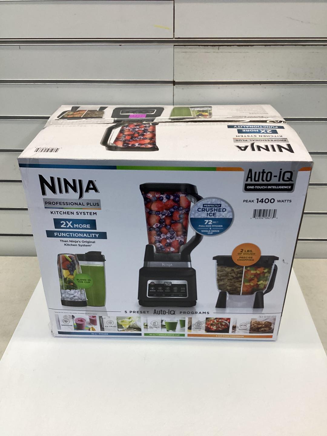Ninja Professional Plus Kitchen System Blender and 8-Cup Food Processor with Auto-iQ