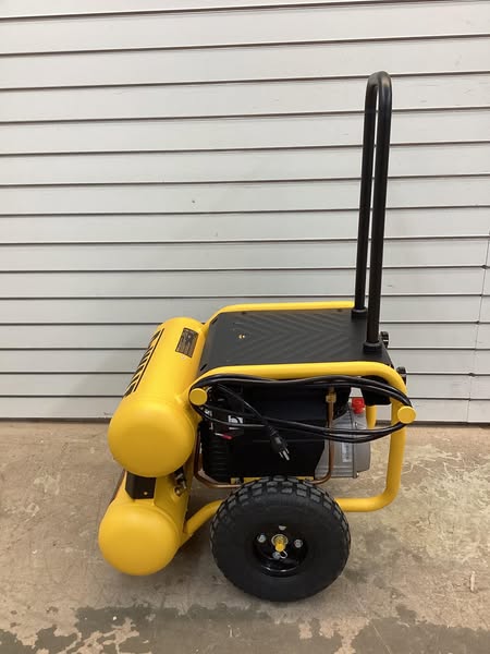 DEWALT 4 Gal. 1.1 HP Continuous Electric Wheeled Dolly-Style Air Compressor with Panel