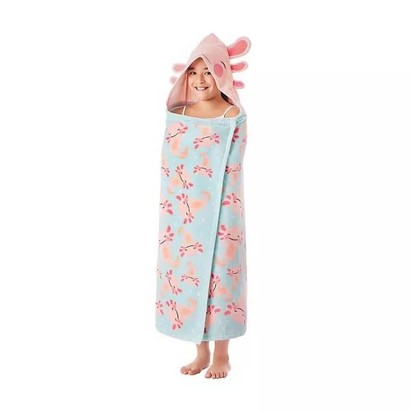 Member's Mark 100% Cotton Kids' Hooded Towel With Hand Pockets