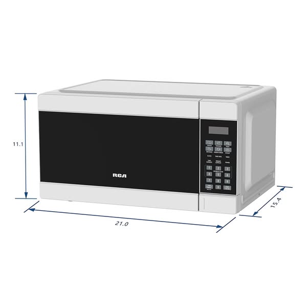 RCA Countertop Microwave Oven With Glass Turntable, 1.1 Cu. Ft.