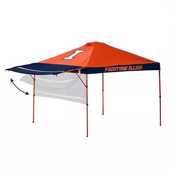 NCAA 10’ x 10’ Mighty Shade Canopy Tent -Illinois Fighting Illini