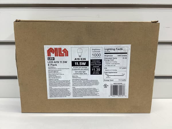 PILA LED Light Bulbs 8 Pack