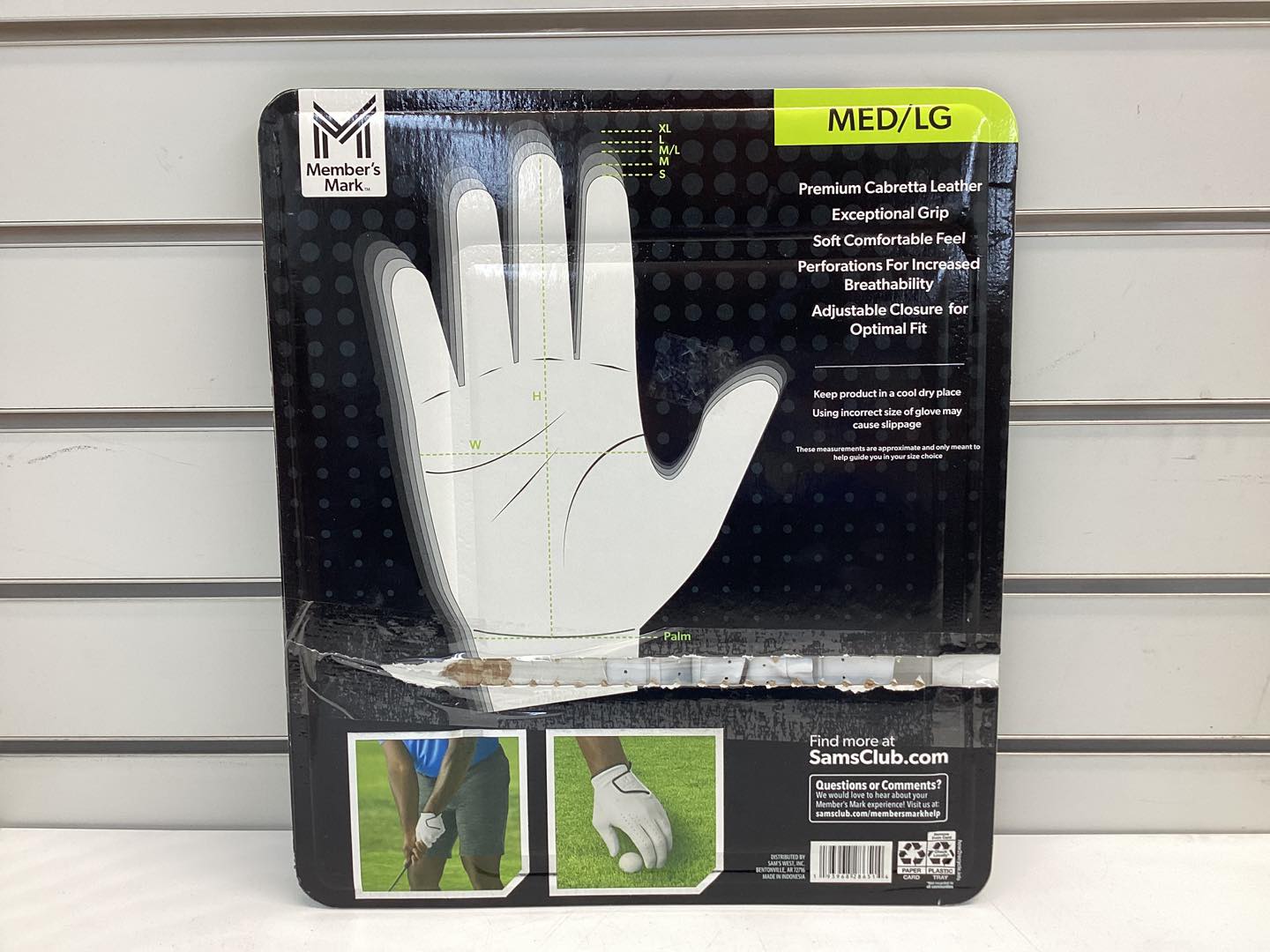 Member's Mark 4 pk. Elite Premium Golf Gloves Size Medium/Lg