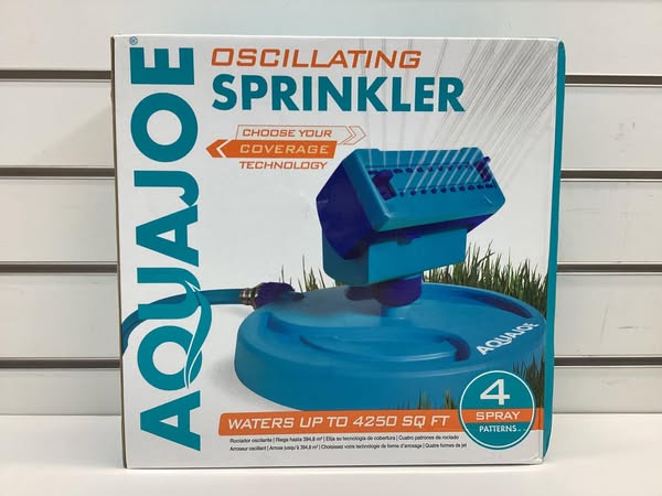 Aqua Joe Mini Gear-Driven Oscillating Sprinkler on Sled Base