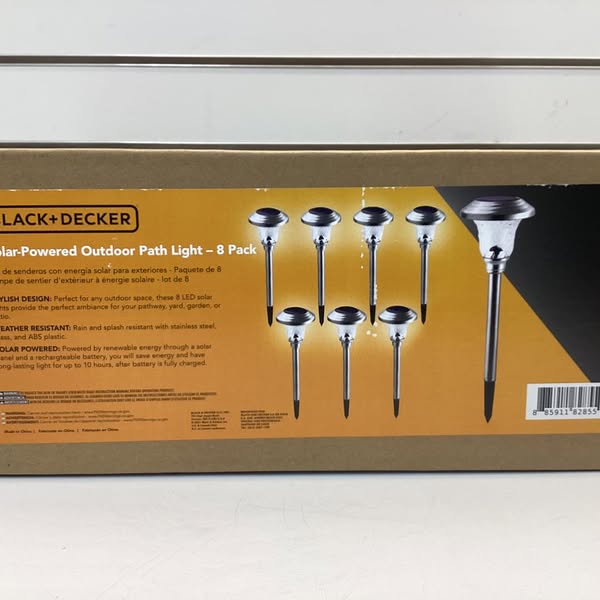 BLACK+DECKER Outdoor Solar Path Lighting - 8 Pack