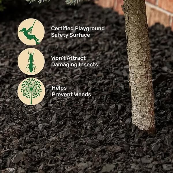 Member's Mark Black Rubber Mulch, 1.25 cu. ft.