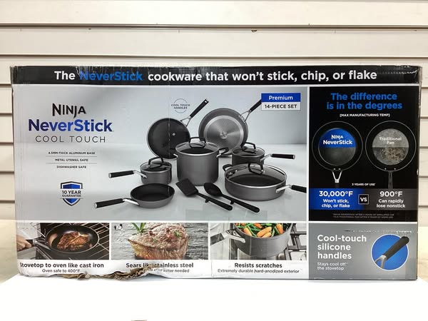 Ninja NeverStick Premium Cool Touch 14-Piece Cookware Set