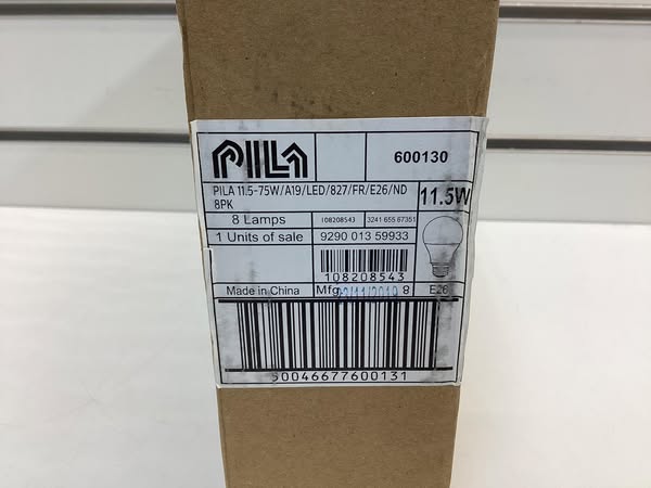 PILA LED Light Bulbs 8 Pack